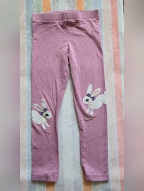 Pink Bunny Leggings Toddler 3-4